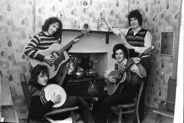 Derry folk group Clan na nGael pictured in November 1972.