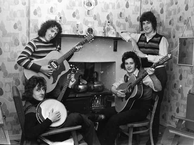 Derry folk group Clan na nGael pictured in November 1972.