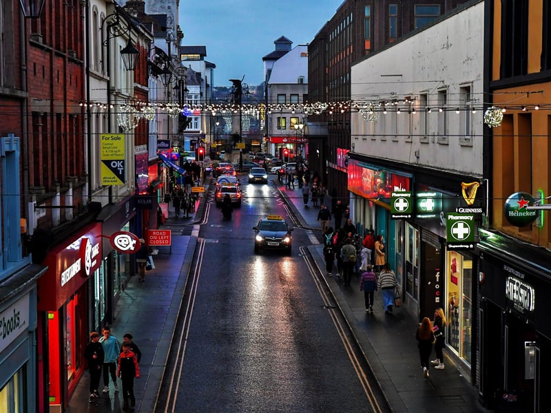 Christmas lights in Derry. Photo:George Sweeney