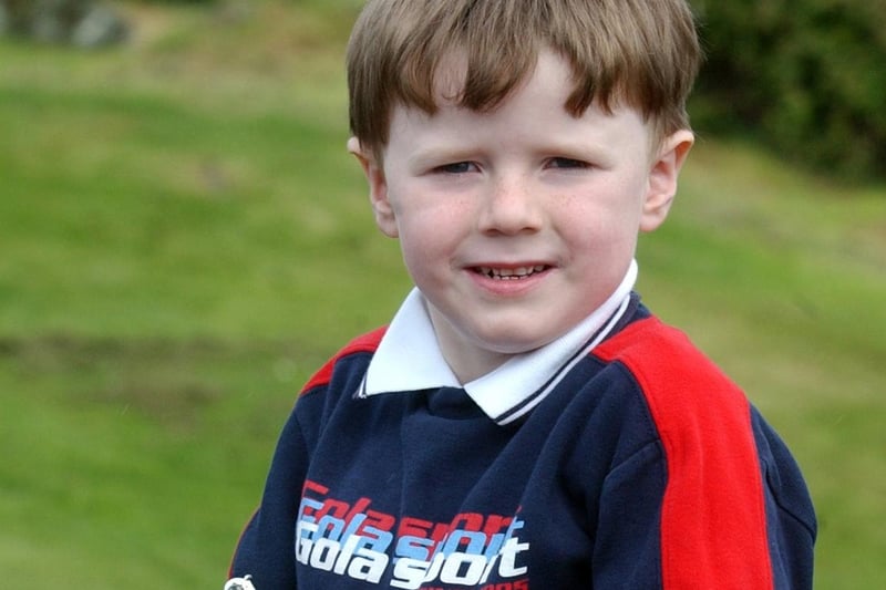 Padraig Sperrin from Carndonagh, winner of the Boys verse U-6 and Filiocht U-6. (0605C45)