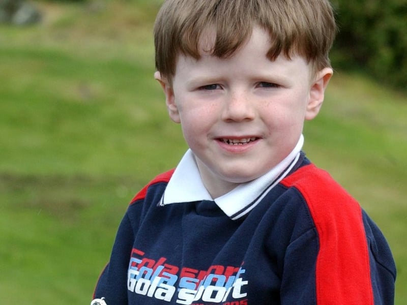 Padraig Sperrin from Carndonagh, winner of the Boys verse U-6 and Filiocht U-6. (0605C45)