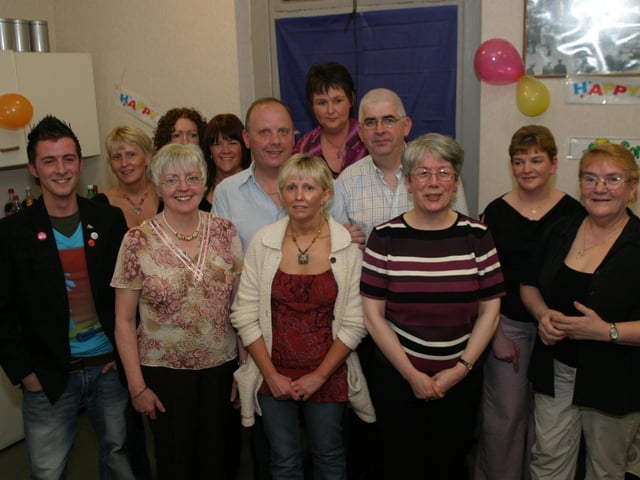 Party celebrations back in April 2004.