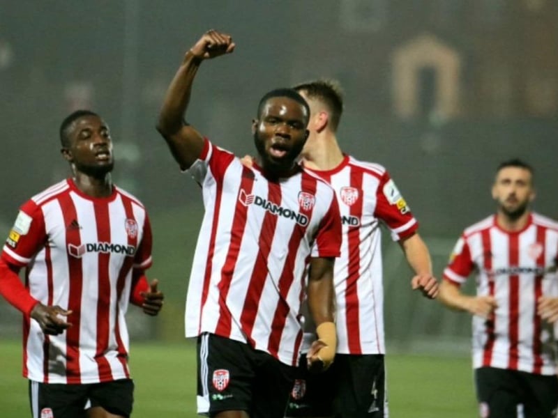 Derry City FC Home Shirt 2021. (James Akintunde). Adidas.
