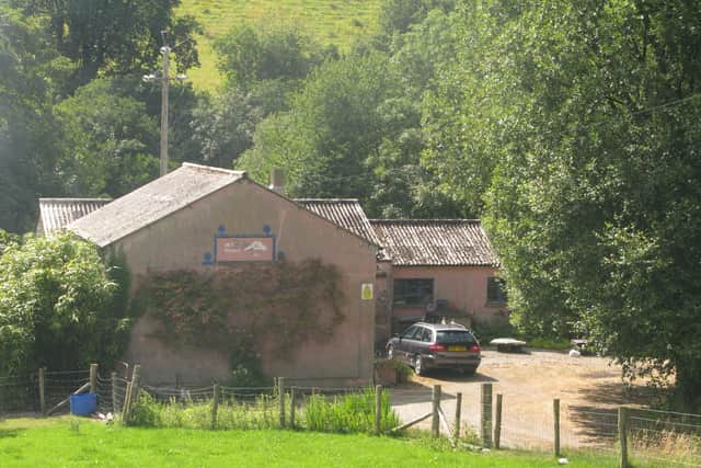 Tom's workshop in Donemana where he has been based for five decades.