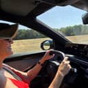 On the road in France.