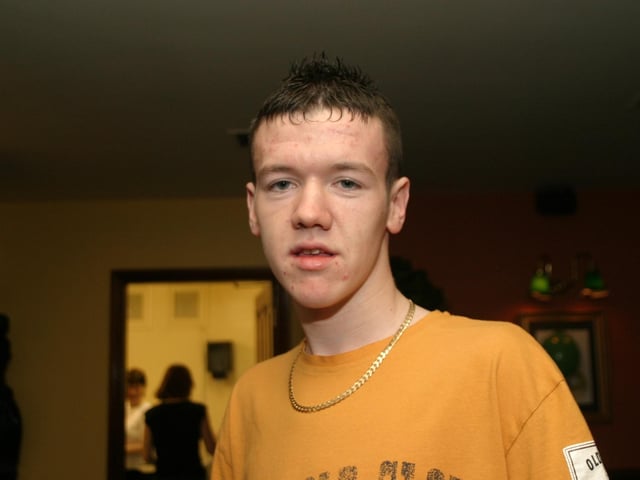 Party celebrations back in 2004: Cathal O'Donnell.