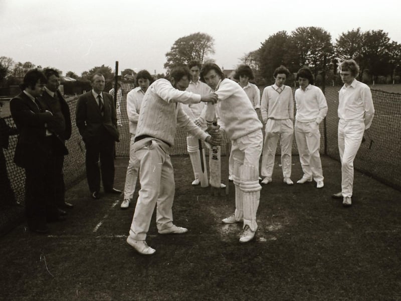 Cricket Coach Peter Sutcliffe at Beechgrove.
