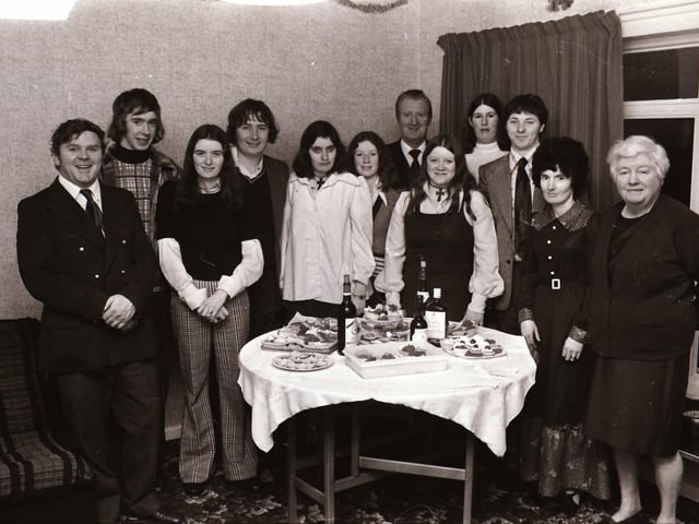 Dinner dance event in January 1975.
