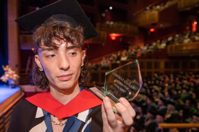 The Context CCA Derry~Londonderry Award for Higher National Diploma Art and Design – Arts Practice Student was presented to Cahal O’Connell at NWRC’s Higher Education Graduation Ceremony. 