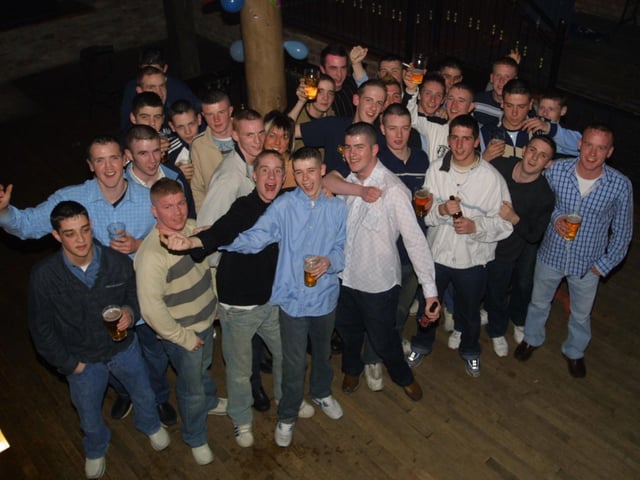 Havinf a good tinme at Conor and Declans jouint 18th birthday celebrations. (2503JM30):.