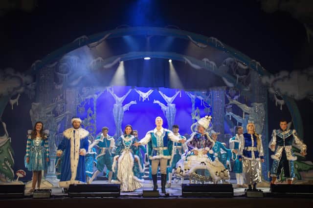 The cast of Jack and the Beanstalk in the Millennium Forum