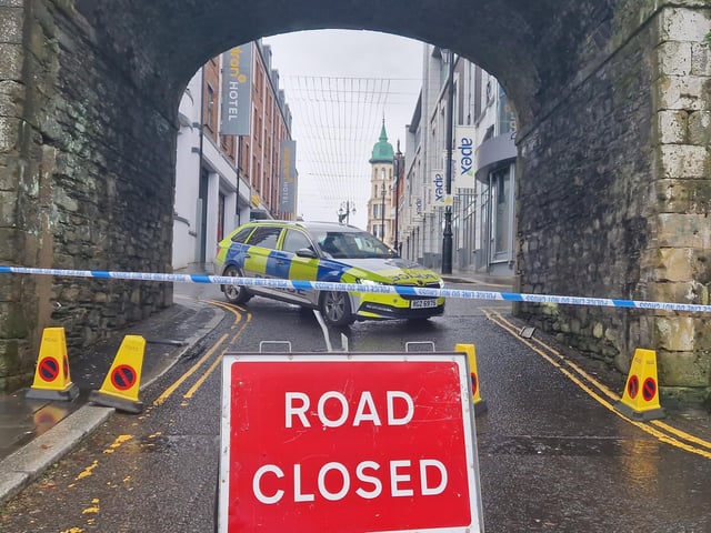 Butcher Gate was closed on Monday.