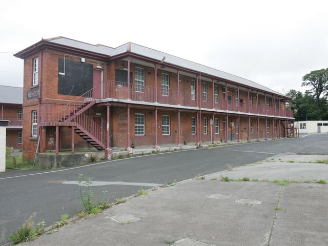 The former British Army military barracks at Ebrington in September 2005 shortly after it was transferred to the Executive.
