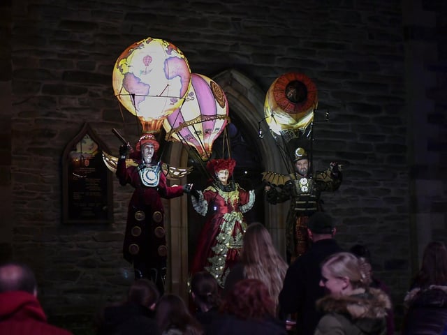Revellers, performers and early contenders for the best Halloween costume converged on Derry’s city centre on Monday evening for the opening of the 2024 Halloween festivities. Photo: George Sweeney