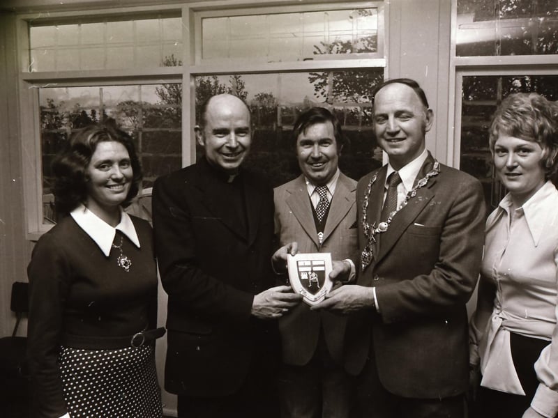 Civic reception for Dr Daly, Bishop of Derry.