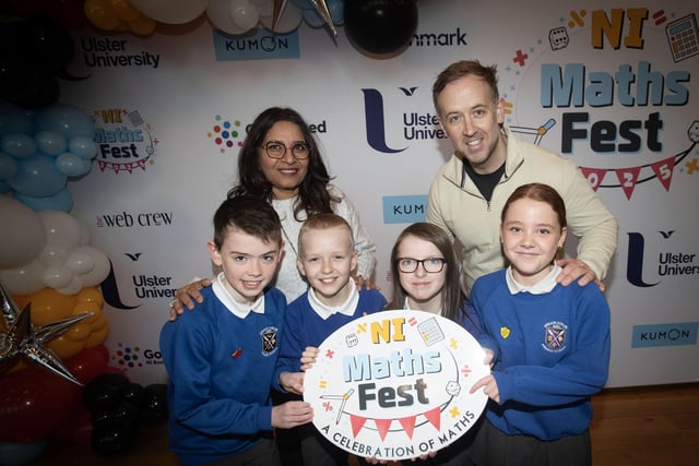 Primary School children from Bready Jubilee taking part in Friday's Maths Fest.