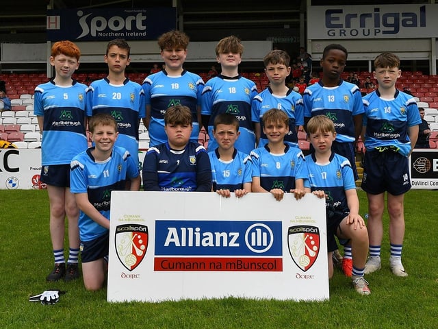 Derry Primary Schools Boys Finals at Celtic Park: Hollybush Primary School. Photo: George Sweeney