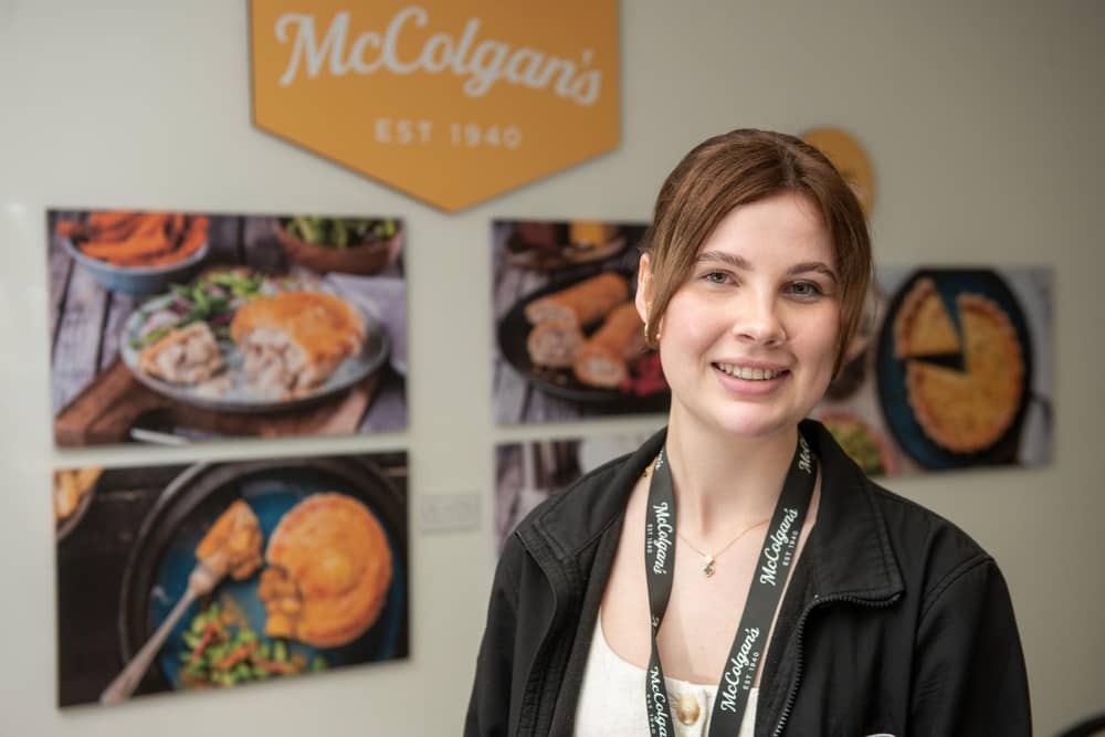 Joanna Peplinska is science graduate from NWRC who now works at McColgan's Quality Foods