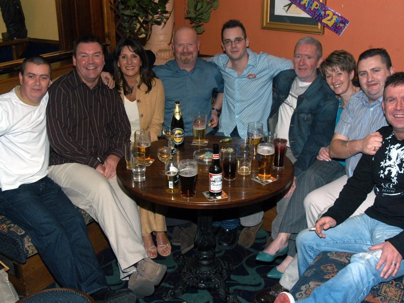 Paul Doherty celebrates his 21st birthday at the Argyle Arms in Rosemount.