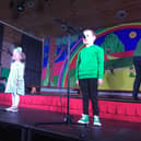 Two young performers who took to the stage.