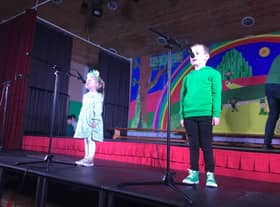 Two young performers who took to the stage.