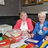 Ursula Clifford and Collette Craig at the first day of the Feis