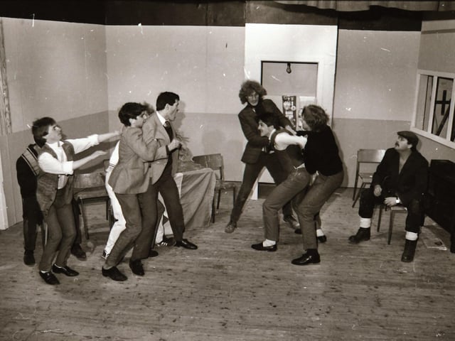 Hoggs Folly Theatre rehearsal.