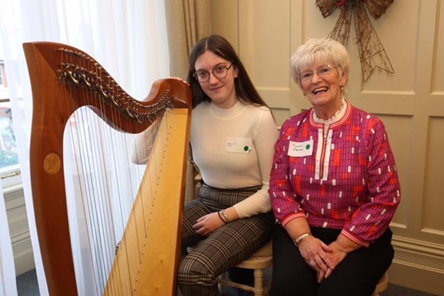 Harpist Maeve Coyle & granny Sadie