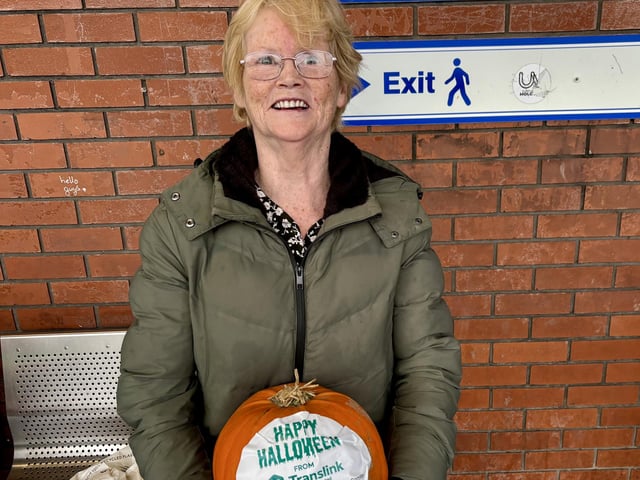 Translink Hallowe'en pumpkin surprise delights bus and rail passengers