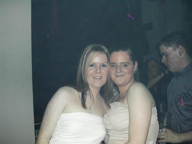 Revellers enjoying a night out in the Strand Bar night club back in 2001.