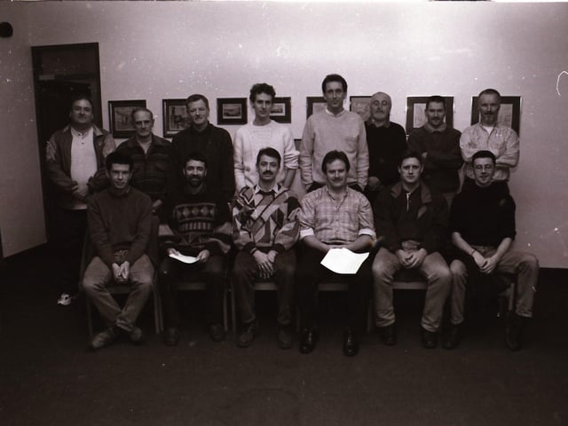 Men's meeting at the Central Library.