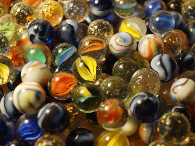 Marbles were a popular stocking filler and many a good day was wiled away pitting your skills against your opponent's out on the street. (Photo: PxHere)