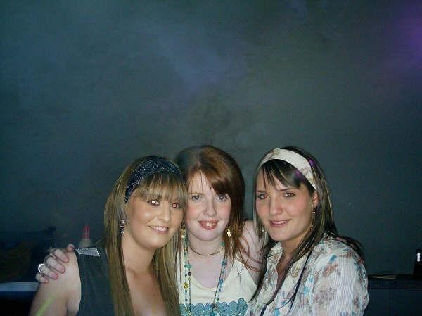 Enjoying a night out at Earth nightclub back in January 2006.