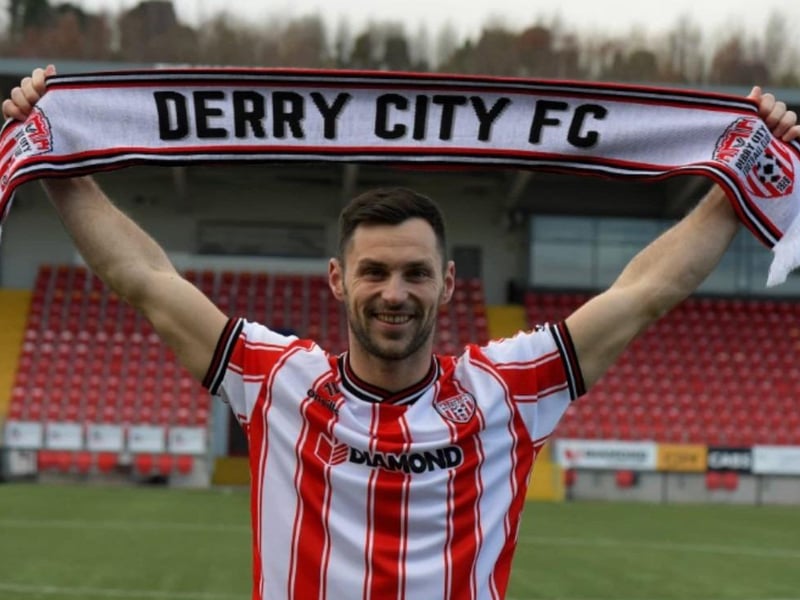 Derry City FC Home Shirt 2024. (Pat Hoban). O'Neill's.