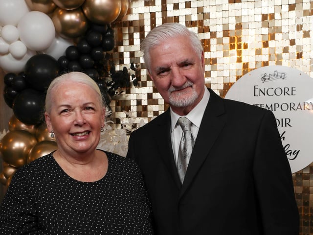 Encore Contemporary Choir 15th Anniversary dinner held in The Ebrington Hotel. Eileen and Arthur Struthers. Lorcan Doherty