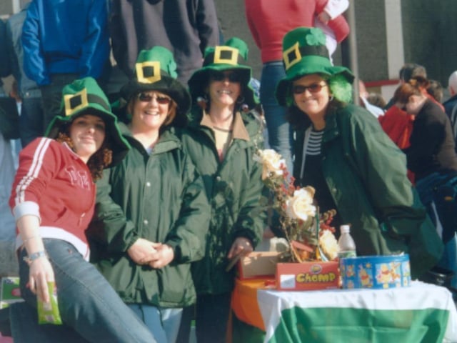 St Patrick's Day celebrations in Donegal Town in 2003:.