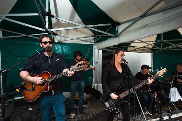 A band performing at a previous Strabane Summer Jamm. Photo: Karol McGonigle.