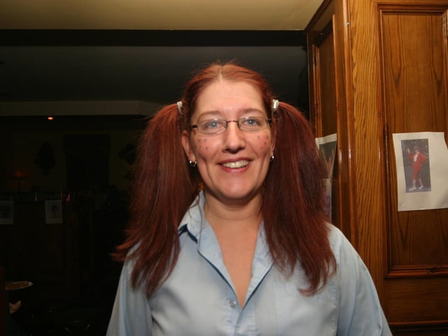 Dress up party for Susan's birthday.