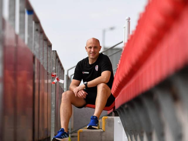 Derry City Technical Director Mark McChrystal pictured in the Brandywell Stadium. Photograph: George Sweeney
