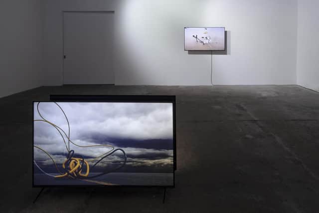 A video installation featured in the new exhibition 'Re_sett_ing_s', from Jaki Irvine & Locky Morris