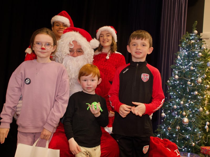 Santa Claus was a special visitor to the St. Mary's College Christmas Fair.