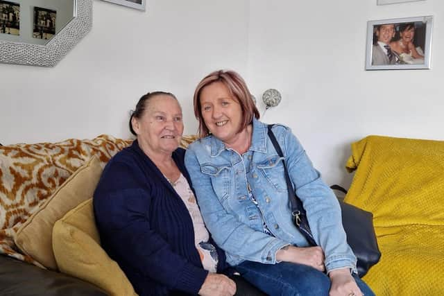 Anna Dillon (left) and Veronica Duddy from Derry Trust Fund.