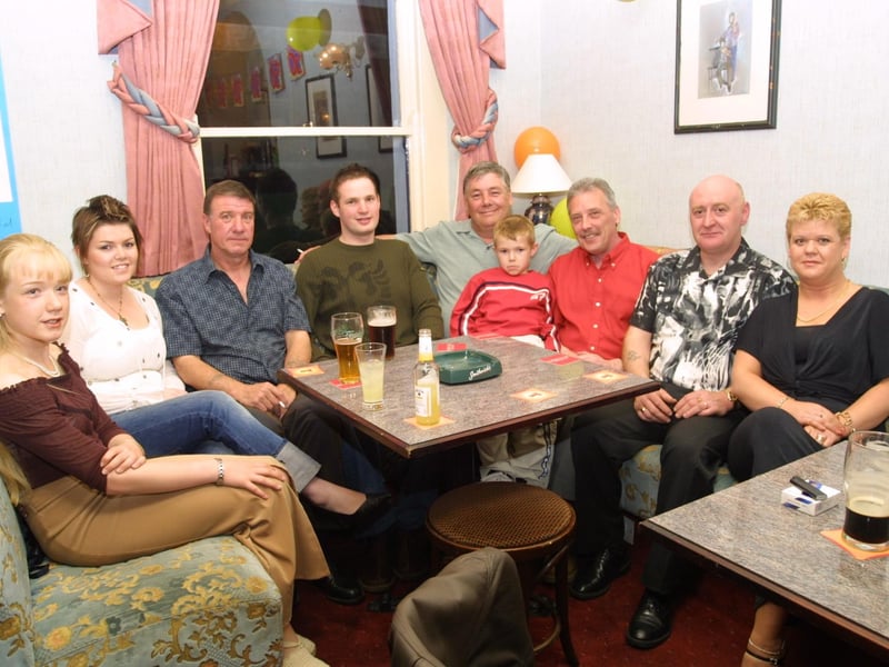 Grainne Lyle, Fiona Williams, Jim McConomy, J. Long, Damian Dunne, Danielle, Pat McLaughlin, Robert Lyle and Liz Lyle.