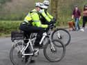 PSNI officers on bike patrol during the COVID-19 pandemic.