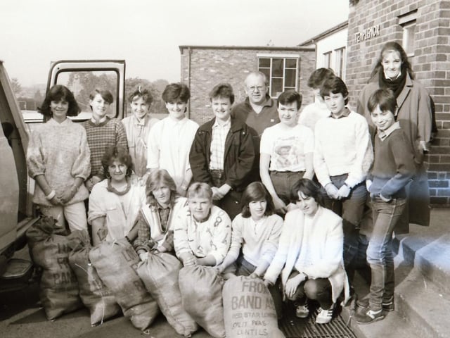 Templemore School Band Aid food parcels.
