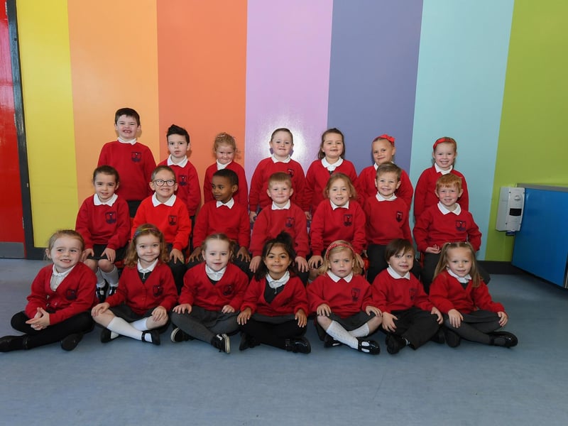 Mrs O'Hara’s P1 class at Lisnagelvin Primary School.