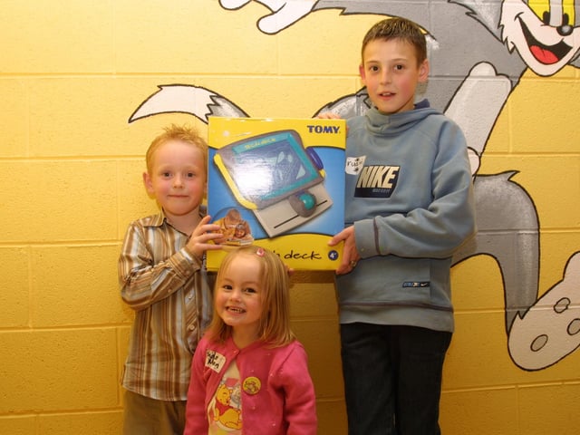 Celebrating Meghan McFadden's party in 2003.