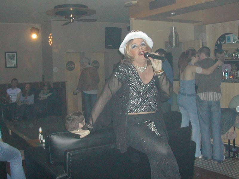 A night out at Pepes back in February 2003.
