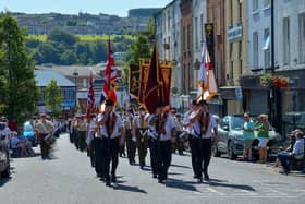 Apprentice Boys marching in Derry during a previous Relief of Derry parade.