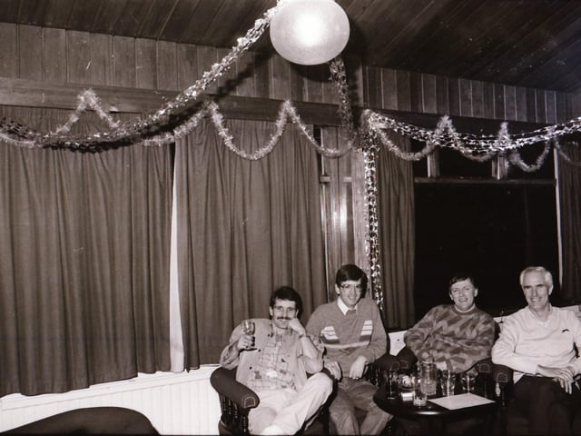 Journal staff at an event back in 1985.
